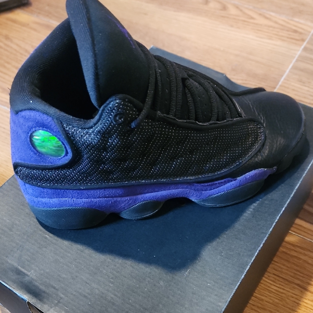 Black and Purple Athletic Sneakers